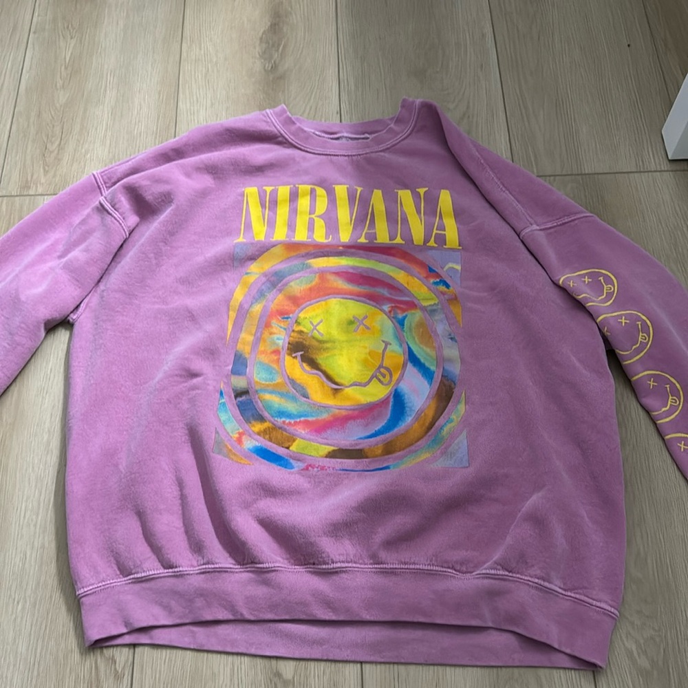 Urban outfitters pink crewneck